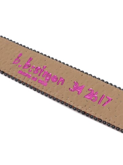 画像6: 【送料無料】B.B.SIMON LAVASAN RED SNAKE HEMATITE LEATHER BELT