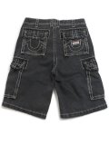 【送料無料】TRUE RELIGION VINNY BIG T DENIM CARGO SHORT BULLET BKW