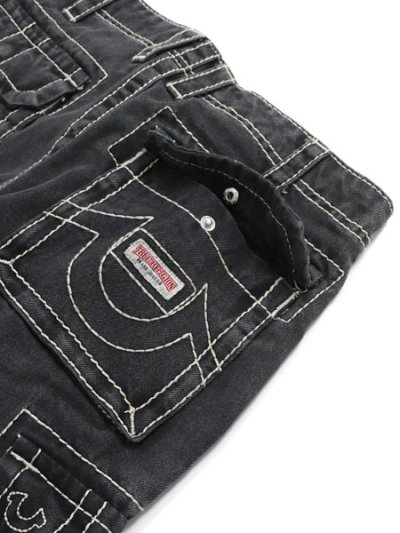 画像6: 【送料無料】TRUE RELIGION VINNY BIG T DENIM CARGO SHORT BULLET BKW