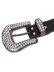 画像2: 【送料無料】B.B.SIMON KHAYYAM BLACK AB LEATHER BELT (2)