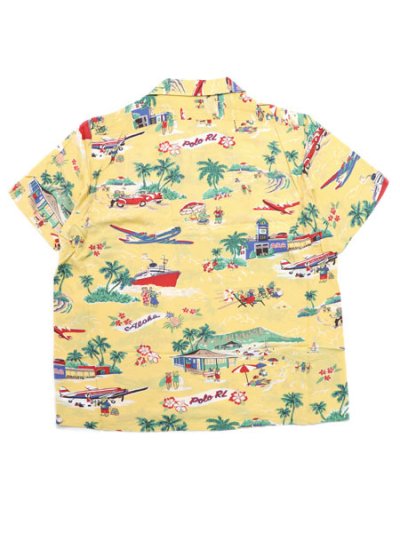 画像2: 【送料無料】POLO RALPH LAUREN CLASSIC F HOLIDAY BEAR RAYON CAMP SHIRT