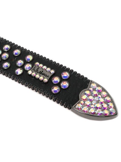 画像4: 【送料無料】B.B.SIMON KHAYYAM BLACK AB LEATHER BELT