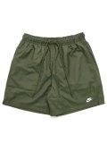 NIKE CLUB FLOW SHORT-MEDIUM OLIVE/WHITE