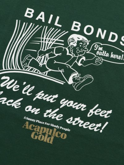 画像3: ACAPULCO GOLD BAIL BOND TEE FOREST GREEN