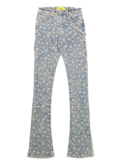 画像1: 【送料無料】GUAPI VINTAGE BLUE LASER STARS DENIM
