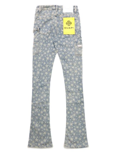画像2: 【送料無料】GUAPI VINTAGE BLUE LASER STARS DENIM