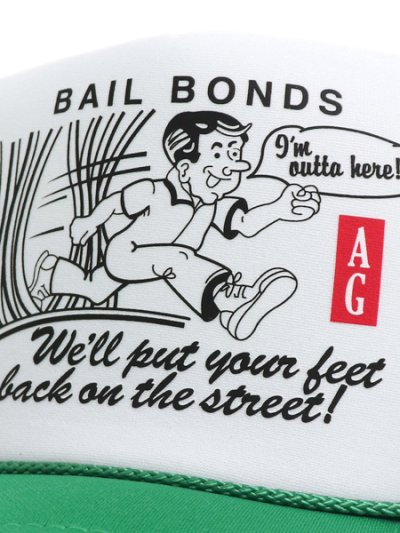 画像6: ACAPULCO GOLD BAIL BOND TRUCKER CAP GREEN/WHITE