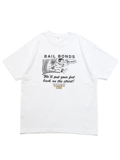画像1: ACAPULCO GOLD BAIL BOND TEE WHITE