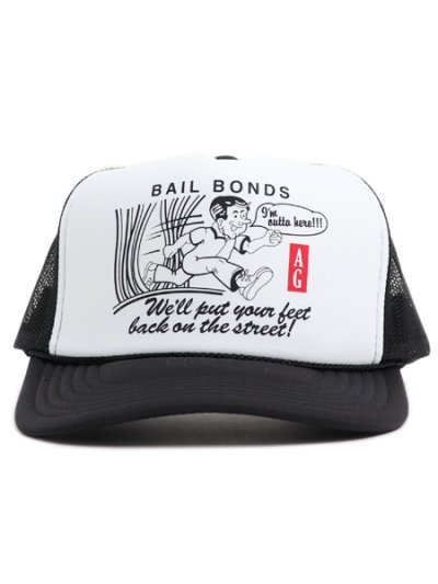 画像2: ACAPULCO GOLD BAIL BOND TRUCKER CAP BLACK/WHITE