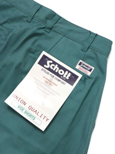 画像5: 【SALE】SCHOTT DOUBLE PLEATED T/C SHORTS