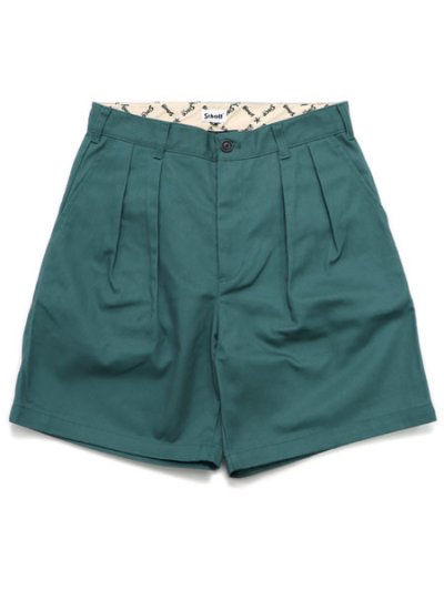 画像1: SCHOTT DOUBLE PLEATED T/C SHORTS
