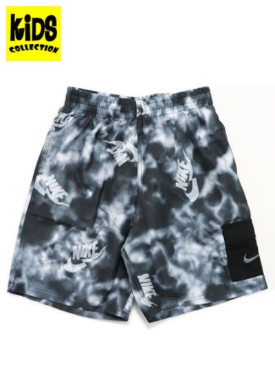 画像1: 【KIDS】NIKE BOYS TIEDYE CAMO 7" VOLLEY SHORT WOLF GY