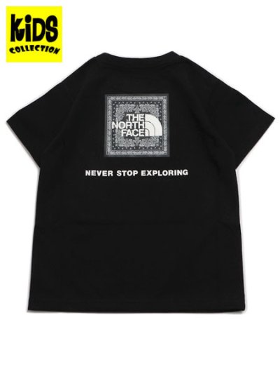 画像1: 【KIDS】THE NORTH FACE KIDS S/S BANDANA SQUARE LOGO TEE