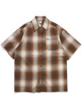 CALTOP FL PLAID S/S SHIRT CARAMEL