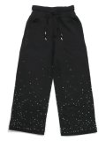 【送料無料】GUAPI OBSIDIAN BLK EMBELLISHED FLARED SWEAT PT