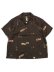 画像1: 【送料無料】INTERBREED RAW PAPERS OPEN COLLAR SHIRT BROWN (1)