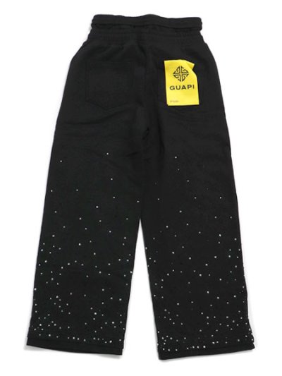 画像2: 【送料無料】GUAPI OBSIDIAN BLK EMBELLISHED FLARED SWEAT PT
