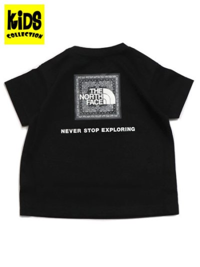 画像1: 【KIDS】THE NORTH FACE BABY S/S BANDANNA SQUARE LOGO TEE