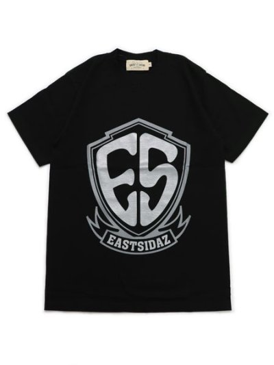 画像1: WEST WEAR ES LOGO TEE BLACK/CHARCOAL/SILVER