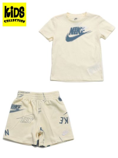 画像1: 【KIDS】NIKE TD ENERGY 2P SHORT SET-COCONUT MILK