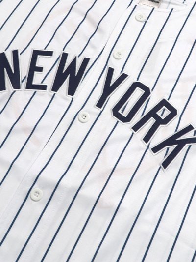 画像3: 【送料無料】FANATICS YANKEES PRIMARY LOGO BB SHIRT WH/NV STRP