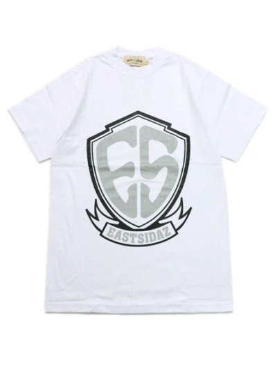 画像1: WEST WEAR ES ES LOGO TEE WHITE/BLACK/SILVER