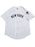 【送料無料】FANATICS YANKEES PRIMARY LOGO BB SHIRT WH/NV STRP