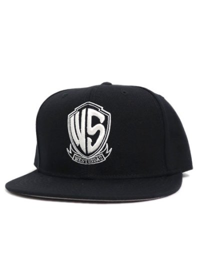 画像1: WEST WEAR WS LOGO CAP BLACK/WHITE