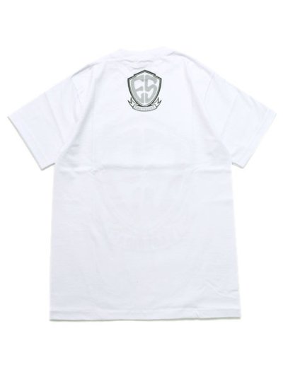 画像2: WEST WEAR ES ES LOGO TEE WHITE/BLACK/SILVER