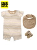 【KIDS】NIKE BABY 3PK TERRY ROMPER SET-PALE IVORY HTR