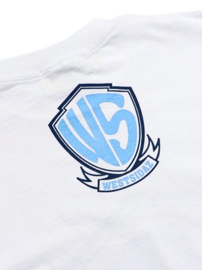 画像4: WEST WEAR WS LOGO TEE WHITE/NAVY/SKY BLUE