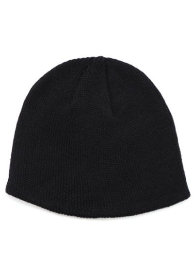 画像1: ADVANCE ACRYLIC SHORT BEANIE BLACK
