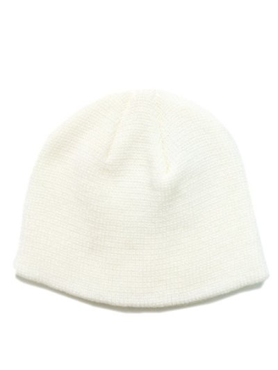 画像1: ADVANCE ACRYLIC SHORT BEANIE WHITE