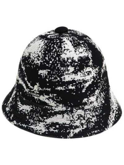 画像1: 【SALE】KANGOL AIRBRUSH CASUAL-BLACK/WHITE