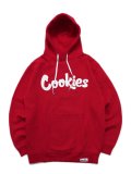 【送料無料】COOKIES CLOTHING ORIGINAL MINT FLEECE HOODIE RED/WHITE