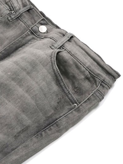 画像3: 【送料無料】mnml X284 MOTO SKINNY DENIM GRAY/BLUE