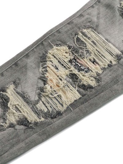 画像6: 【送料無料】mnml X284 MOTO SKINNY DENIM GRAY/BLUE