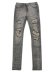 画像1: 【送料無料】mnml X284 MOTO SKINNY DENIM GRAY/BLUE (1)