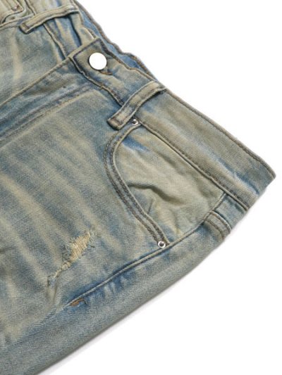 画像3: 【送料無料】mnml X201 RHINESTONE SKINNY DENIM BLUE