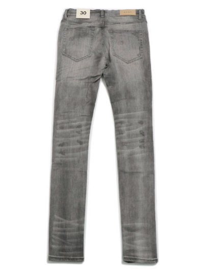 画像2: 【送料無料】mnml X284 MOTO SKINNY DENIM GRAY/BLUE
