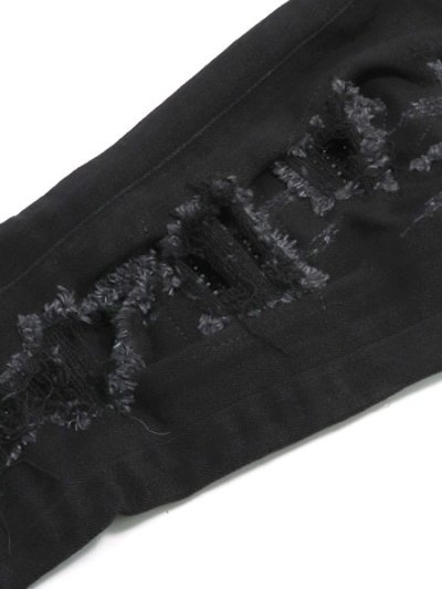 画像6: 【送料無料】mnml X201 RHINESTONE SKINNY DENIM BLACK