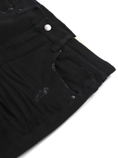画像3: 【送料無料】mnml X201 RHINESTONE SKINNY DENIM BLACK
