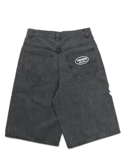 画像2: 【送料無料】VANSON DENIM SHORTS LT BLACK