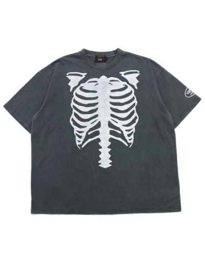画像1: 【送料無料】VANSON PIGMENT DYED TEE BLACK