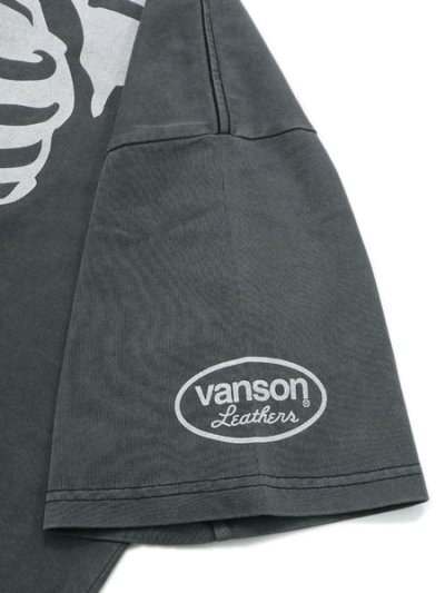 画像4: 【送料無料】VANSON PIGMENT DYED TEE BLACK