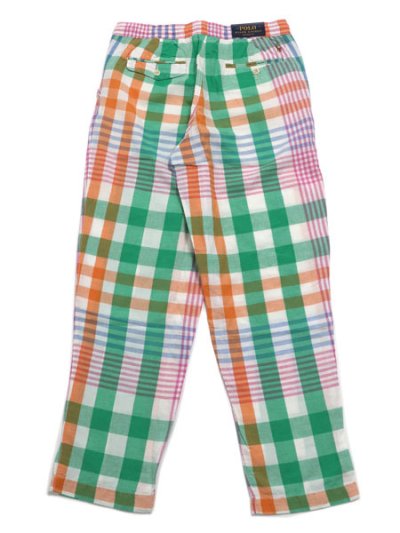画像2: 【MEGA SALE】POLO RALPH LAUREN RELAXED FIT PLAID LINEN-COTTON PANT