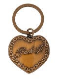 HUF BE MINE KEYCHAIN GOLD
