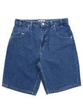 【送料無料】HUF CROMER SHORT STONE WASH INDIGO