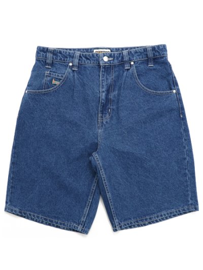 画像1: 【送料無料】HUF CROMER SHORT STONE WASH INDIGO