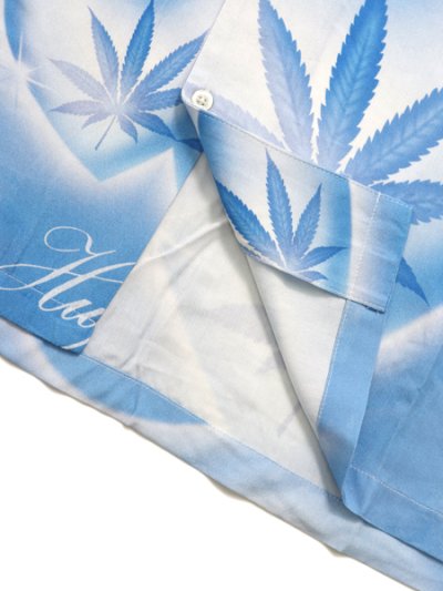画像4: 【送料無料】HUF LOVE IN THE AIR RESORT SHIRT POOL BLUE